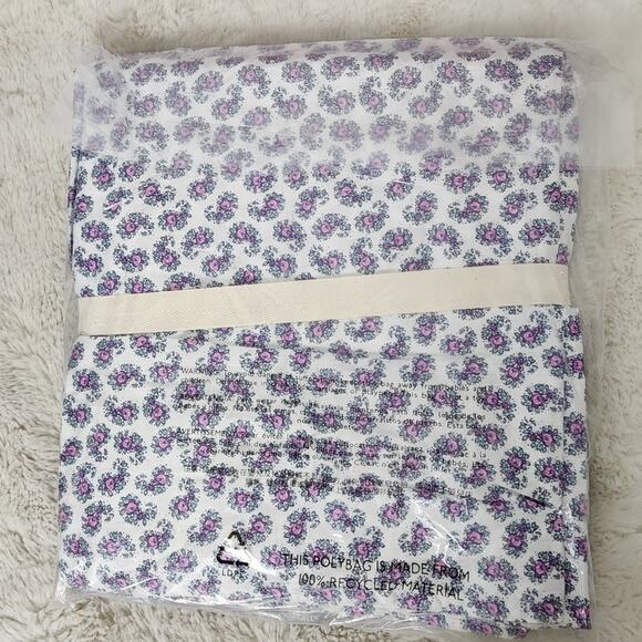 NEW J. Crew Home Purple Floral Duvet Set and Pillow Case Sham Set Twin/Twin XL - Picture 6 of 8